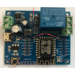 Moduł przekaźnika WiFi ESP8266 z ESP-12F DC 8-80V / 5V USB do Arduino